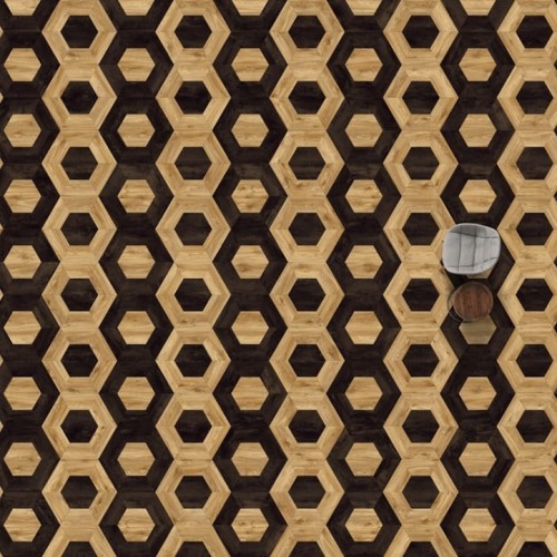 Panele winylowe IVC Commercial Studio Moods Pepper 360 Big Hexagon