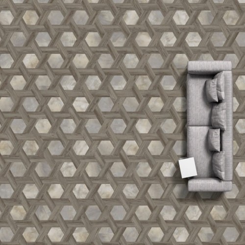 Panele winylowe IVC Commercial Studio Moods Wicker 285 Big Hexagon