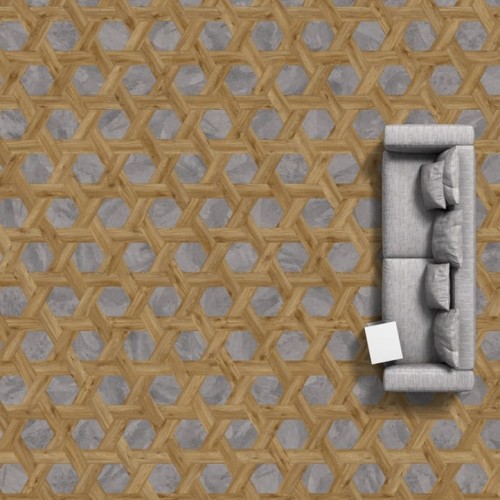 Panele winylowe IVC Commercial Studio Moods Wicker 268 Parallellogram