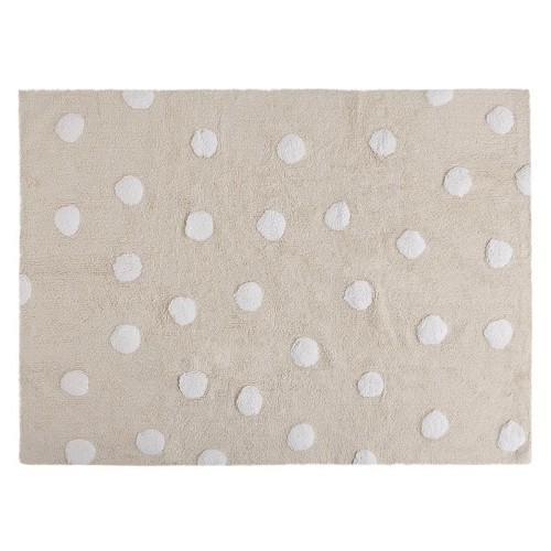 Dywan Lorena Canals Polka Dots Beige - White