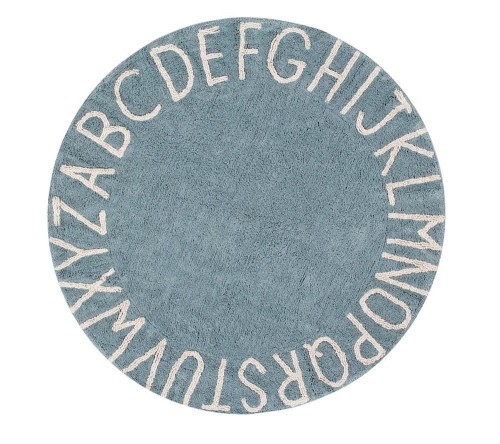 Dywan Lorena Canals Round ABC Vintage Blue-Natural