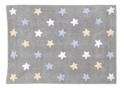 Dywan Lorena Canals Tricolor Stars Grey - Blue