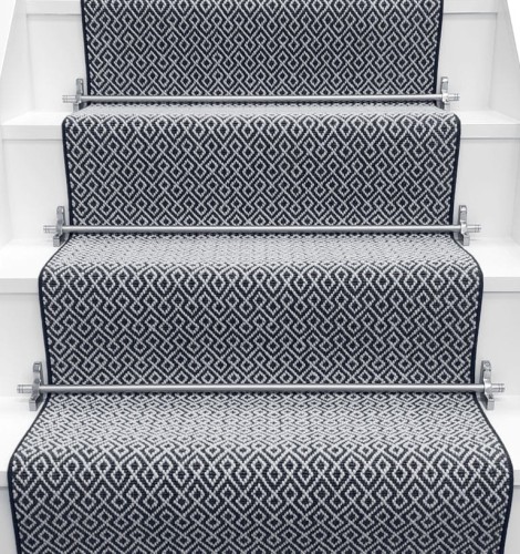 Wykładzina schodowa Rols Gala Lattice Ocean