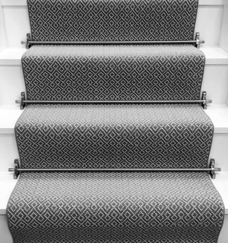 Wykładzina schodowa Rols Gala Lattice Basalt