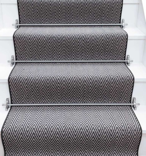 Wykładzina schodowa Rols Diana Herringbone Alpine