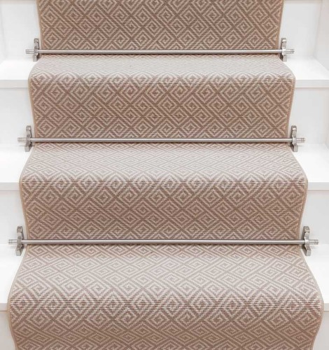 Wykładzina schodowa Rols Diana Greek Key Stone