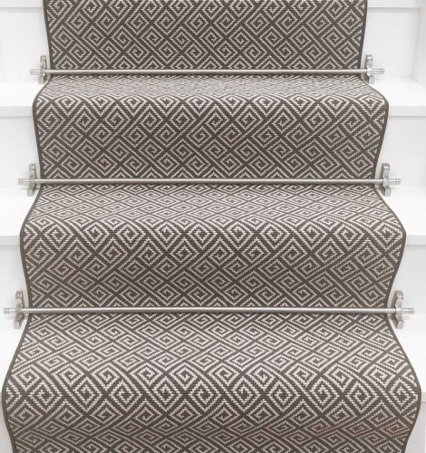 Wykładzina schodowa Rols Diana Greek Key Heavy Metal