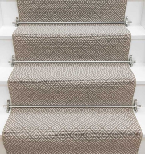 Wykładzina schodowa Rols Diana Greek Key Ash