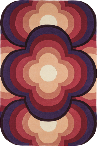 Dywan Toulemonde Bochart Flower Power Fushia