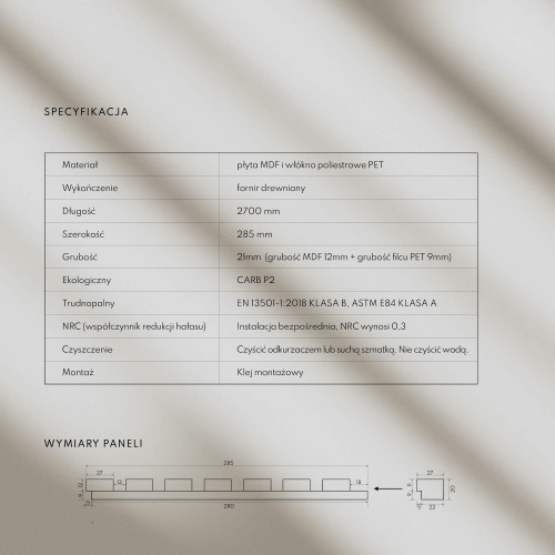 Zakończenie prawe Lamelio Vaneer Grafitowe