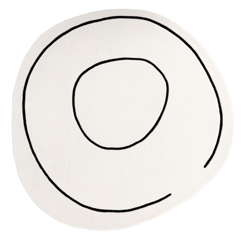 Dywan Carpet Decor Handmade Collection Loop Ivory Round