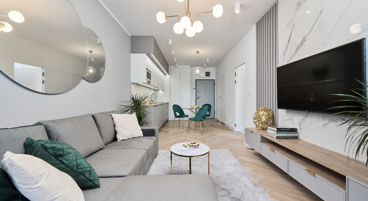 Jodełka w wąskim pomieszczeniu