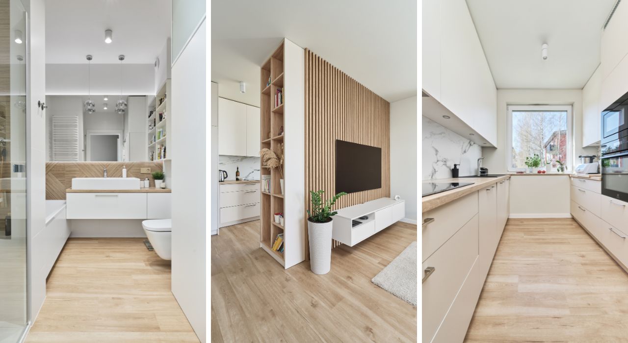 Ułożenie paneli w wąskim pomieszczeniu