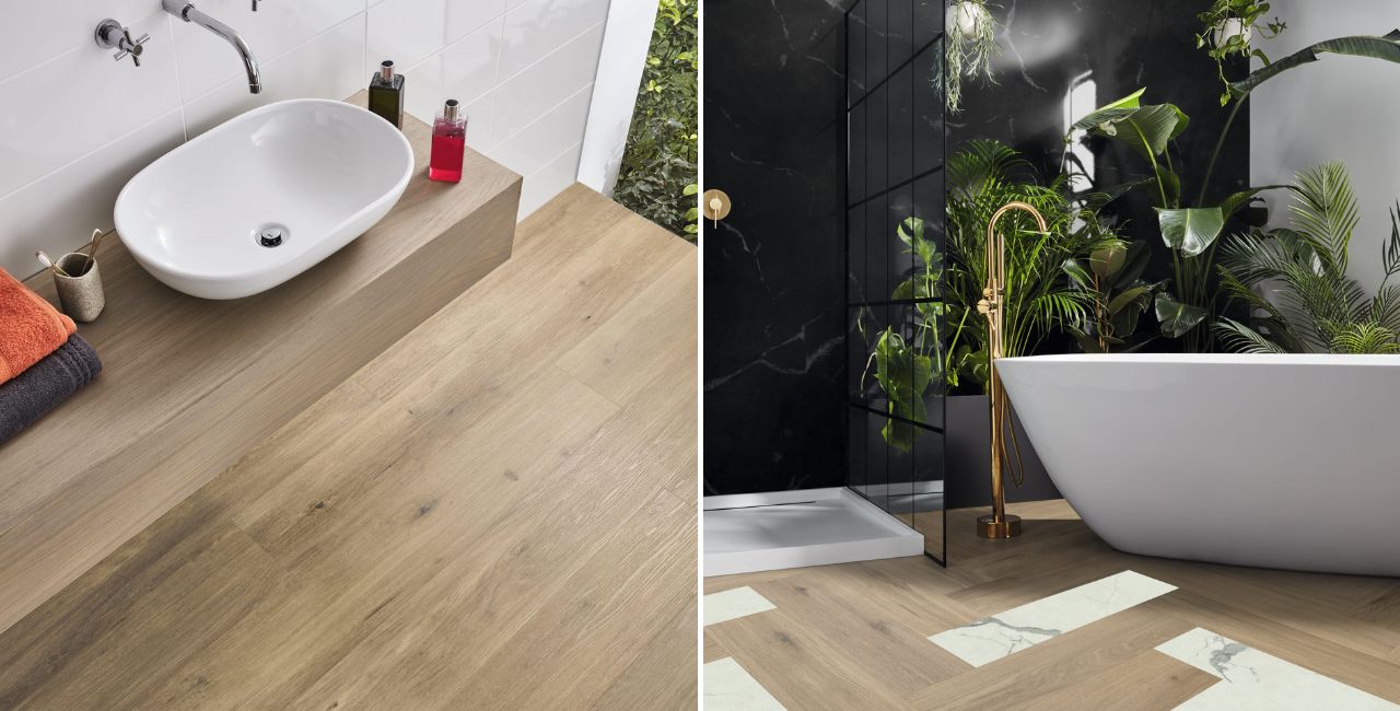 Łazienka bez płytej - inspiracje