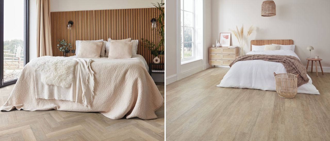 Panele winylowe w sypialni - inspiracje